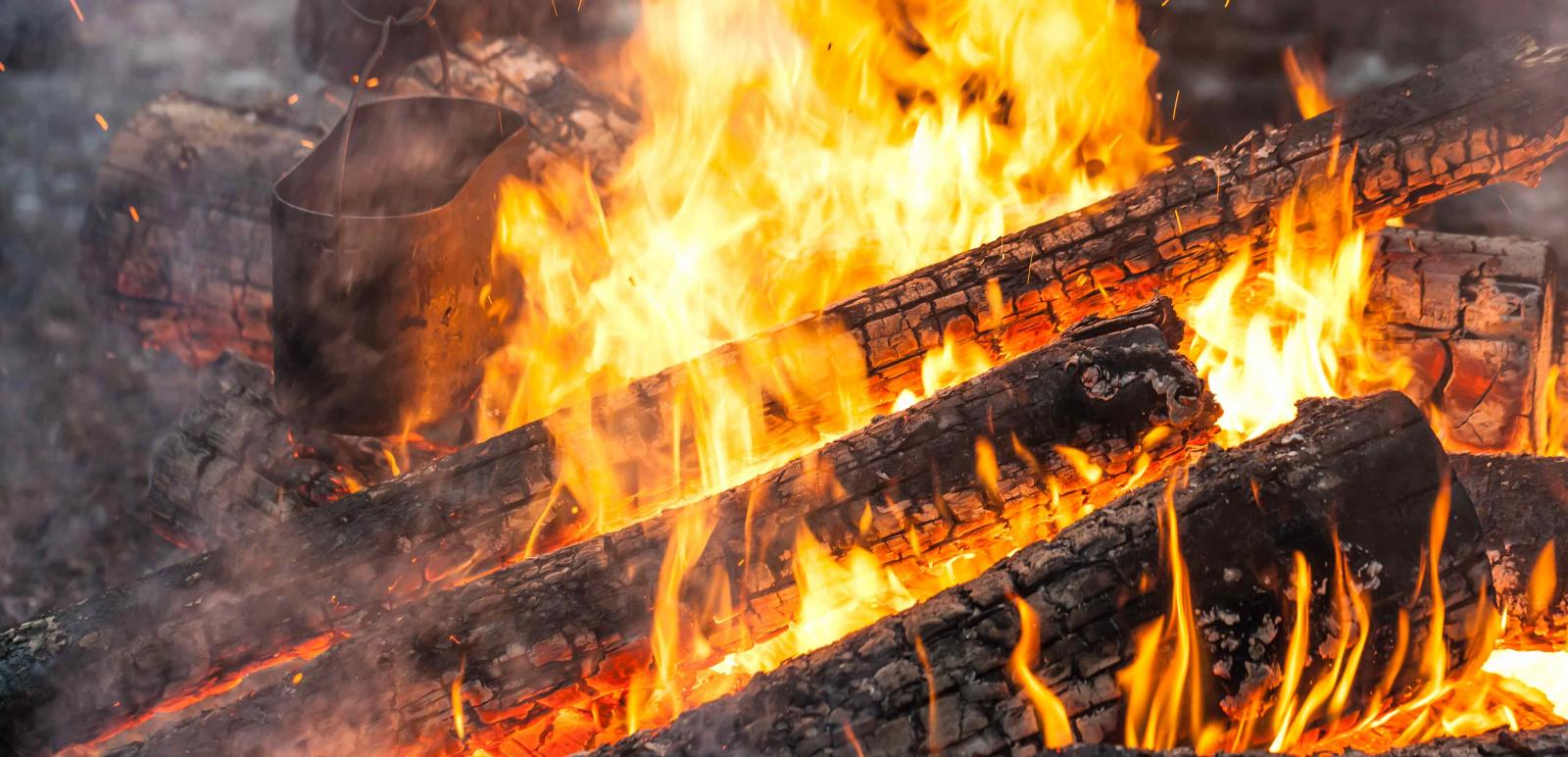 Nyborg Fyn Danmark Teltplads Bål