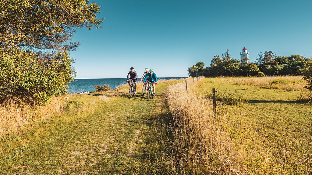 Cykelister på Knudshoved