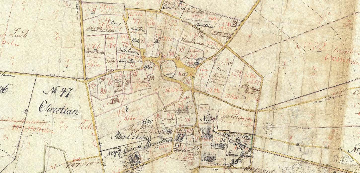 Frørup gammelt matrikelkort (1810)