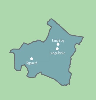 Illustration af Langå Sogn