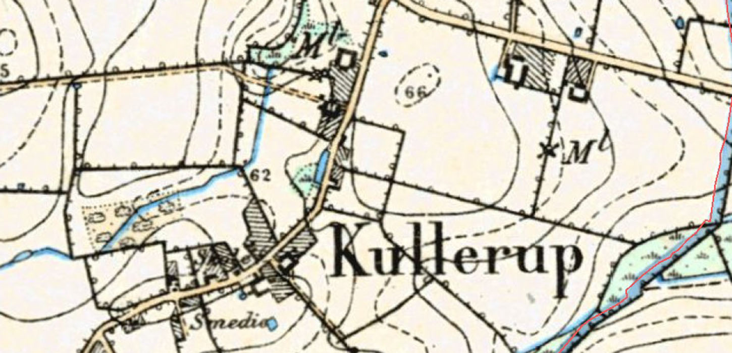 Kullerup måleborgskort fra 1800-tallet
