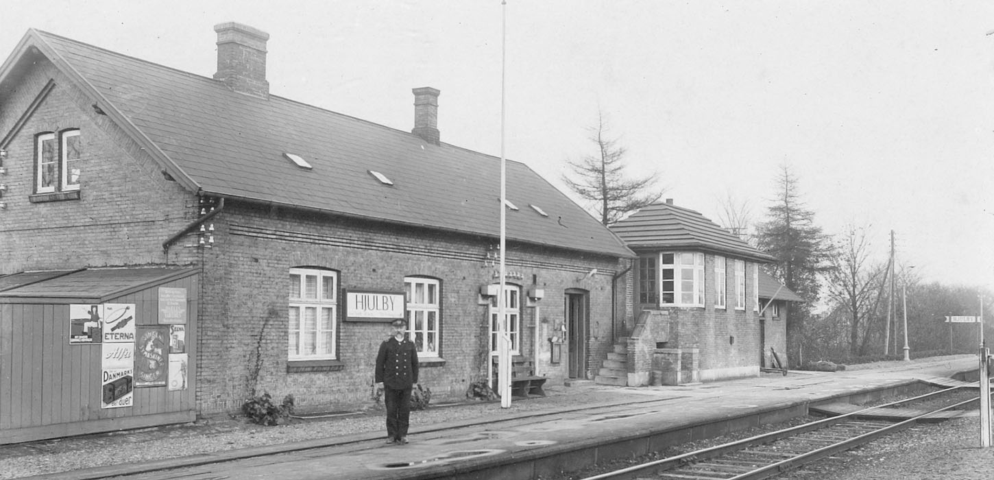 Postkort fra Hjulby Station