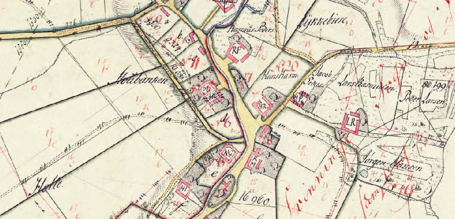 Sognegrænsen gennem Lamdrup