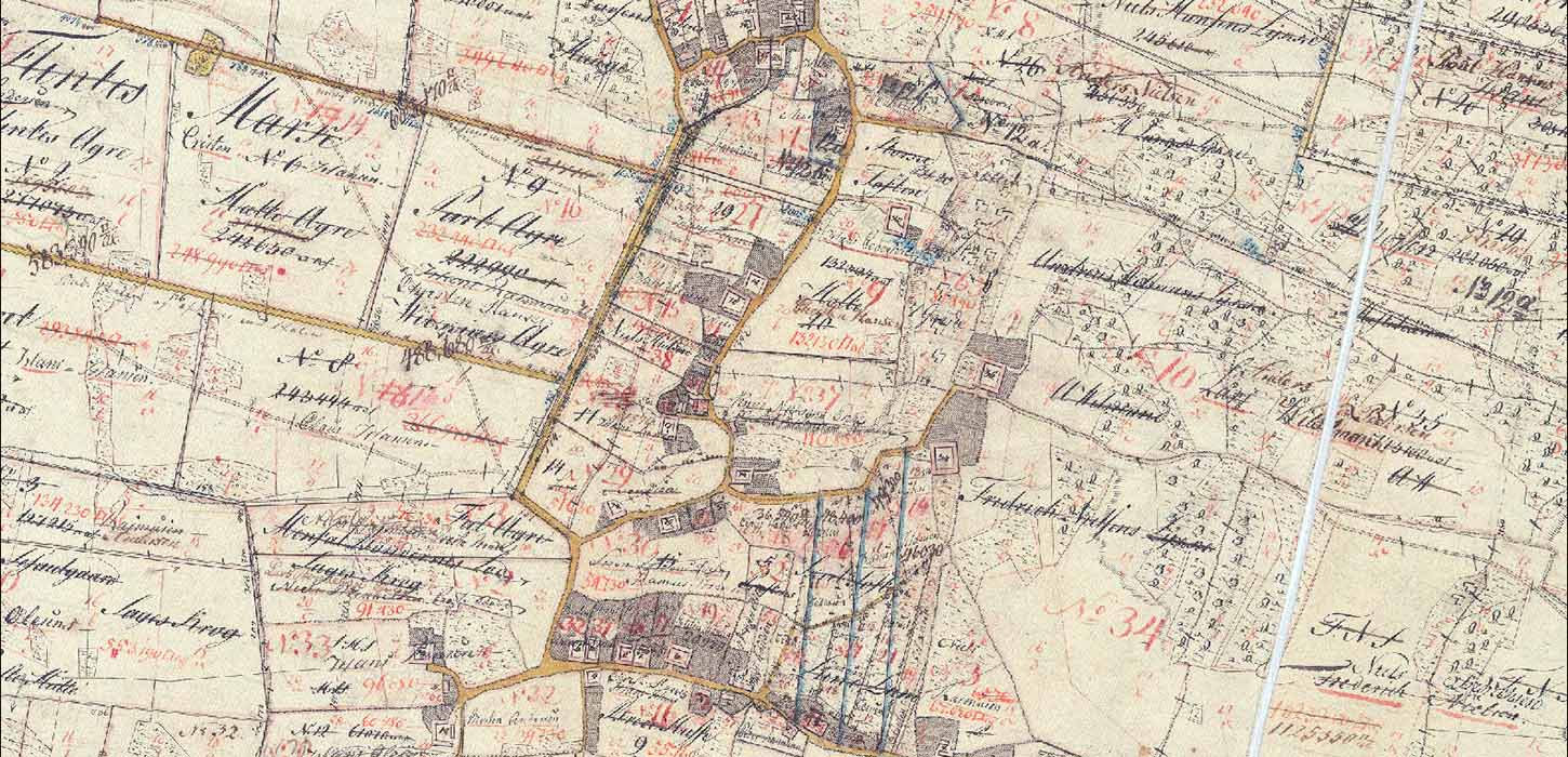 Tårups vejnet har stort set ikke ændret sig siden 1792