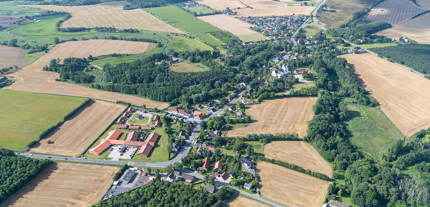Vindinge er efterhånden stort set vokset sammen med nabobyen Rosilde.