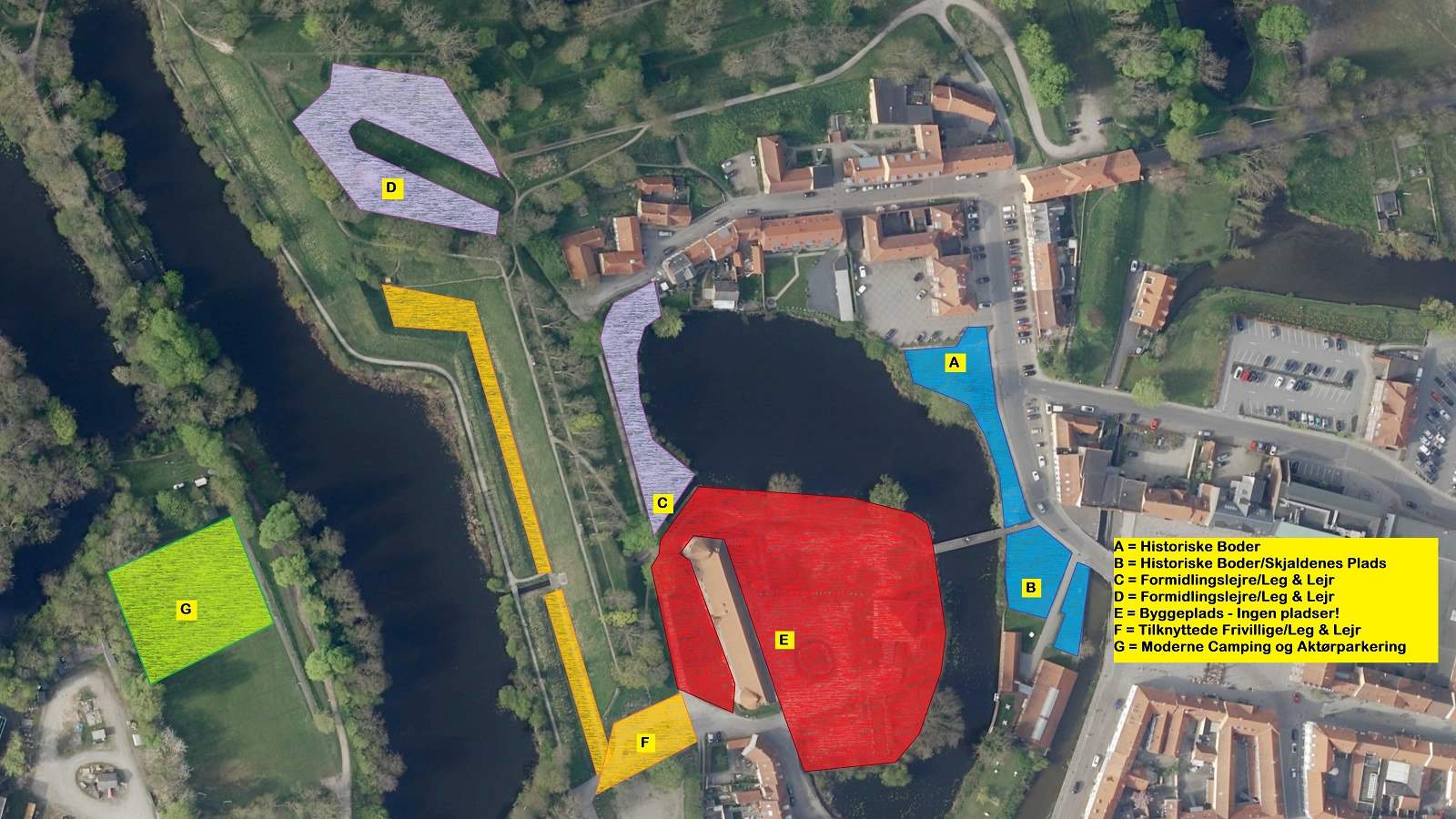 Zonekort over Historiske Boder til Danehof